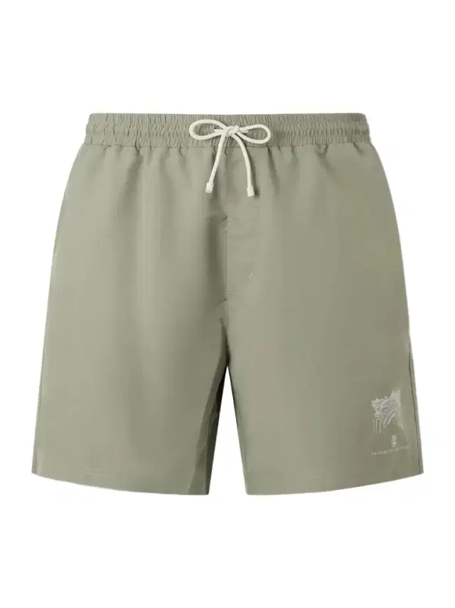 Brunello Cucinelli Straight-Leg Mid-Length Logo-Print Swim Shorts