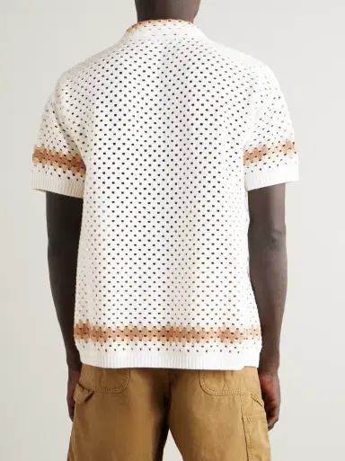 Frescobol Carioca Pinto Crocheted Cotton Shirt | Thumbnail 3