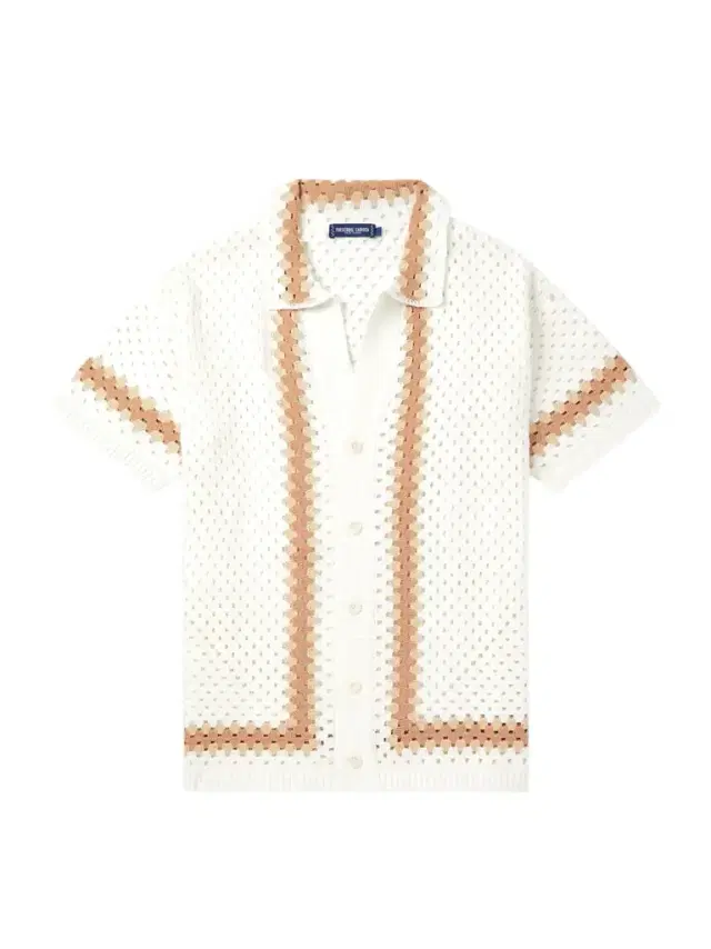 Frescobol Carioca Pinto Crocheted Cotton Shirt