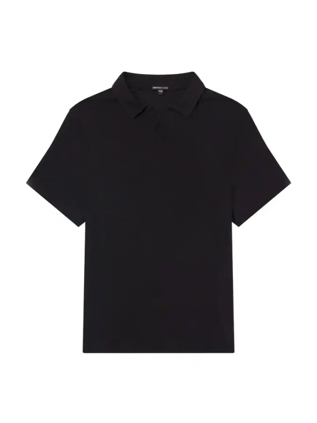 James Perse Open-Collar Cotton-Jersey Polo Shirt