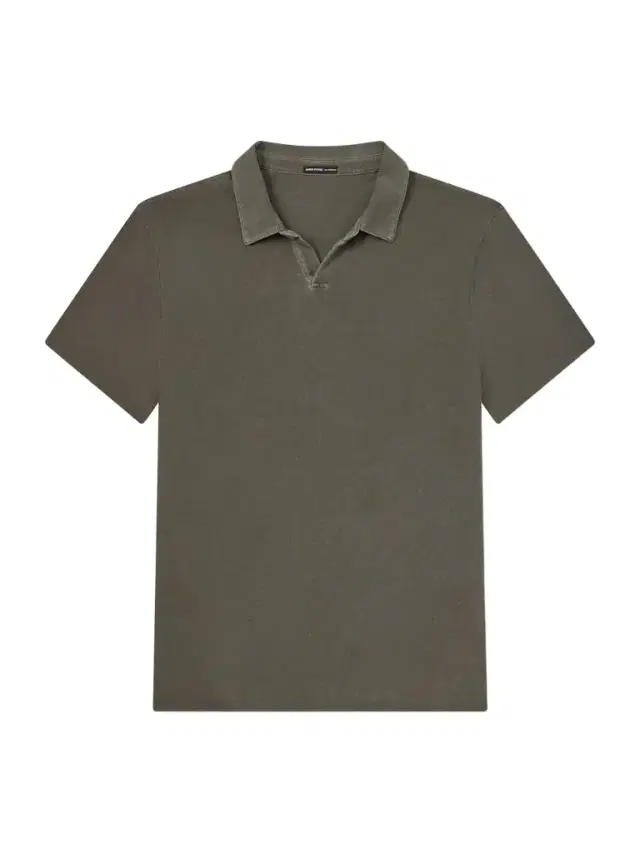 James Perse Open-Collar Cotton-Jersey Polo Shirt