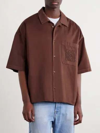 Loewe + Paula's Ibiza Logo-Embroidered Cotton Shirt | Thumbnail 3 Loewe + Paula's Ibiza Logo-Embroidered Cotton Shirt | Thumbnail 3