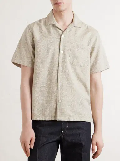 Aimé Leon Dore Novelty Camp-Collar Cotton-Jacquard Shirt | Thumbnail 3
