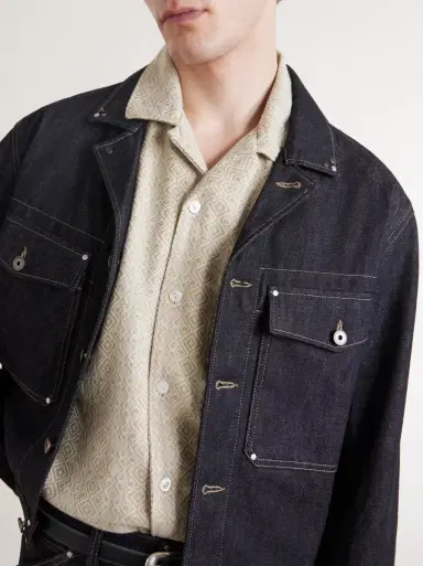 Aimé Leon Dore Novelty Camp-Collar Cotton-Jacquard Shirt | Thumbnail 5