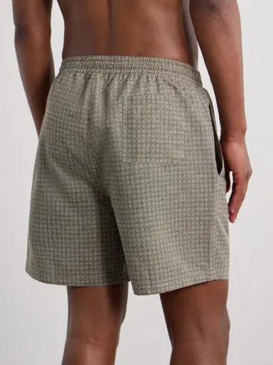 Brunello Cucinelli Straight-Leg Mid-Length Printed Swim Shorts | Thumbnail 3