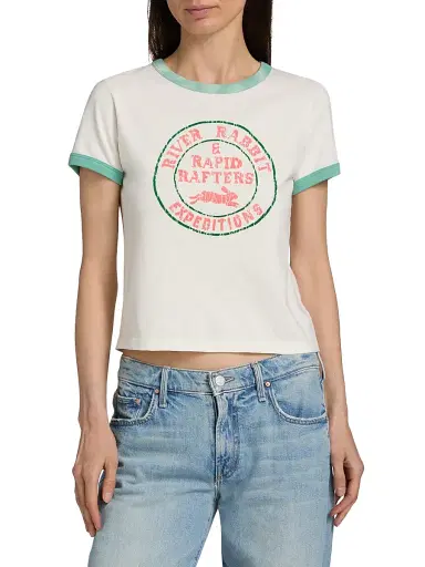 Mother Women's The Itty Bitty Ringer T-Shirt - River Rabbit | Thumbnail 3