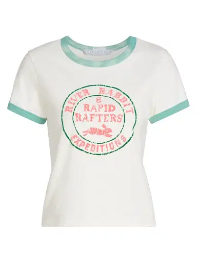 Mother Women's The Itty Bitty Ringer T-Shirt - River Rabbit | Thumbnail 1