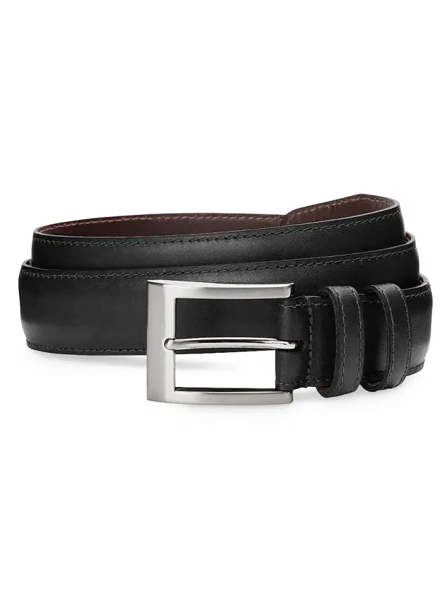 Men's Leather Belt - Black