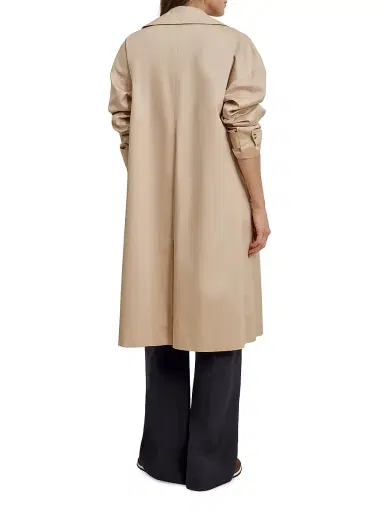 Favorite Daughter Women's The Easy Solid Longline Trench Coat - Light Khaki - Size XL | Thumbnail 5 Favorite Daughter Women's The Easy Solid Longline Trench Coat - Light Khaki - Size XL | Thumbnail 5