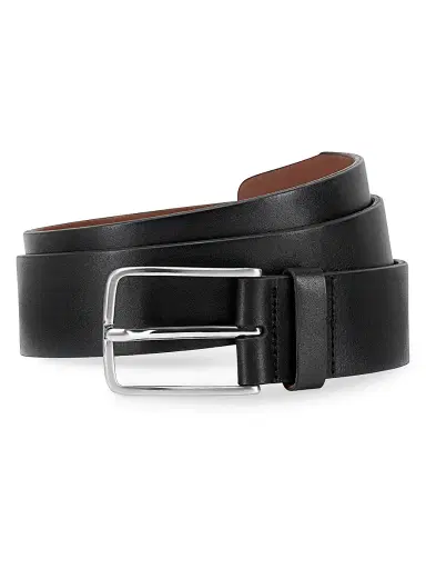 Allen Edmonds Men's Broadway Ave Leather Belt - Black - Size 36 | Thumbnail 1
