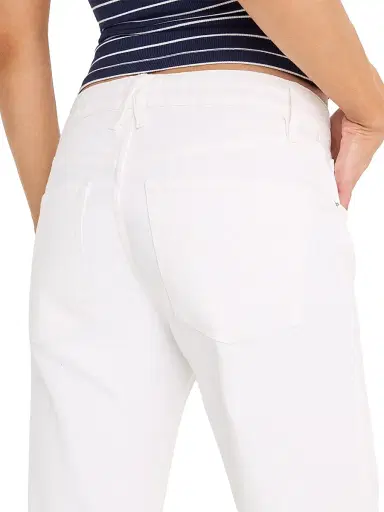 GOOD AMERICAN Women's Vintage Straight Ankle Jeans - White | Thumbnail 7