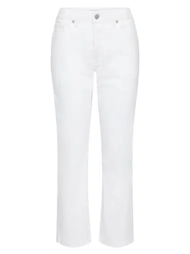 GOOD AMERICAN Women's Vintage Straight Ankle Jeans - White | Thumbnail 1