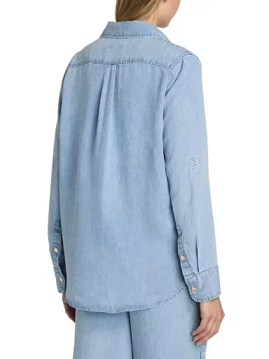 Generation Love Women's Gillian Denim Shirt - Light Blue - Size XL | Thumbnail 5