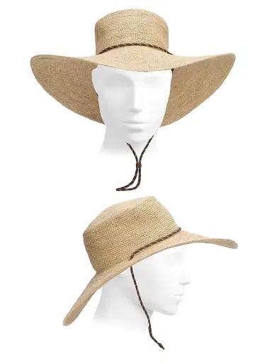 rag & bone Women's Frankie Raffia Boater Hat - Natural Crochet - Size Large | Thumbnail 3 rag & bone Women's Frankie Raffia Boater Hat - Natural Crochet - Size Large | Thumbnail 3