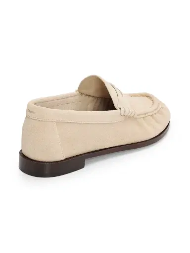 rag & bone Women's Lexi Suede Penny Loafers | Thumbnail 3