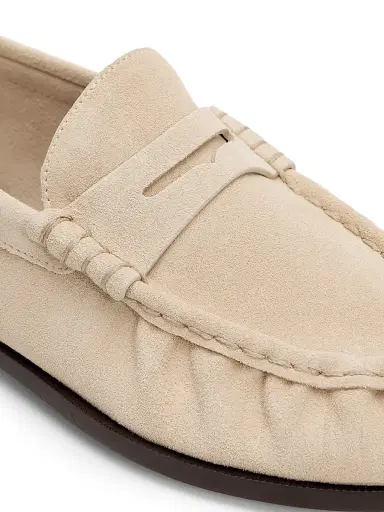 rag & bone Women's Lexi Suede Penny Loafers | Thumbnail 5