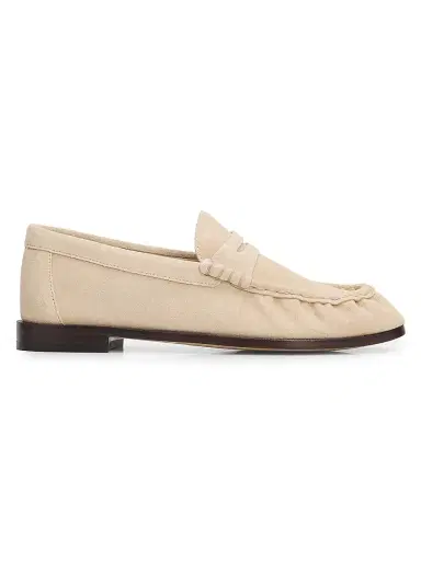 rag & bone Women's Lexi Suede Penny Loafers | Thumbnail 1