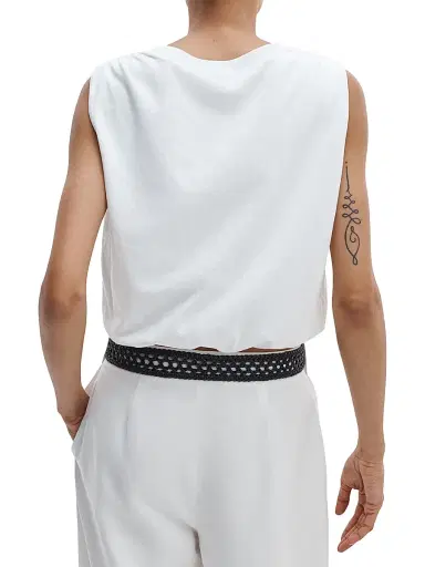 rag & bone Women's Mica Bubble-Hem Cotton Crop Top | Thumbnail 6 rag & bone Women's Mica Bubble-Hem Cotton Crop Top | Thumbnail 6