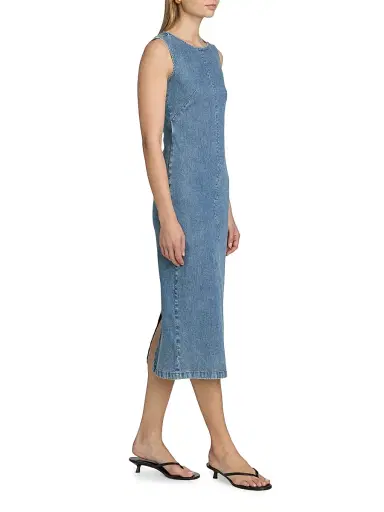 rag & bone Women's Airflex Jasmine Column Tank Midi-Dress | Thumbnail 2