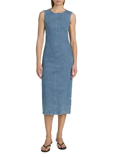 rag & bone Women's Airflex Jasmine Column Tank Midi-Dress | Thumbnail 3