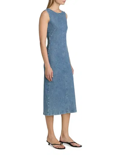 rag & bone Women's Airflex Jasmine Column Tank Midi-Dress | Thumbnail 4