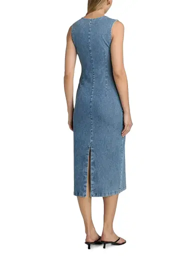rag & bone Women's Airflex Jasmine Column Tank Midi-Dress | Thumbnail 5