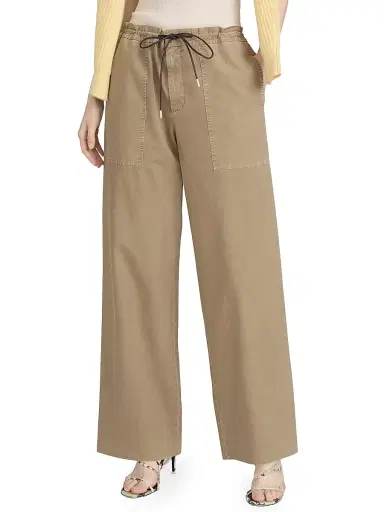 Frame Women's The Gallery Cotton Pants - Army - Size 14 | Thumbnail 4 Frame Women's The Gallery Cotton Pants - Army - Size 14 | Thumbnail 4