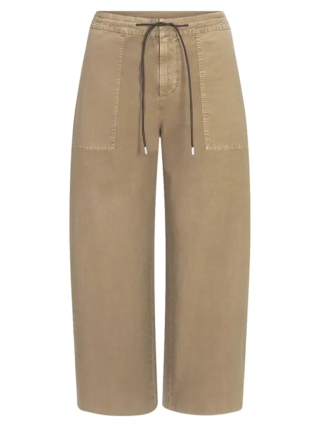 FRAME Women's The Gallery Cotton Pants - Army