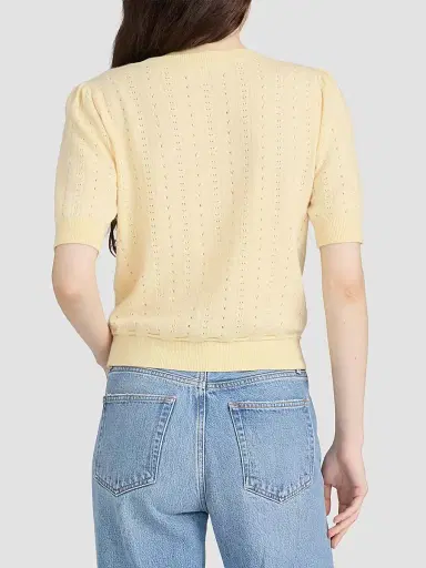 Frame Women's The Cashmere Charm Sweater - Canary - Size XL | Thumbnail 2