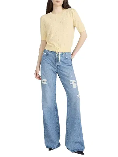 Frame Women's The Cashmere Charm Sweater - Canary - Size XL | Thumbnail 1