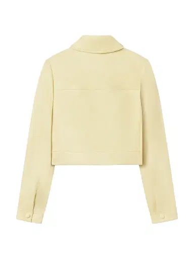 Frame Women's The Small Leather Jacket - Lemon - Size XL | Thumbnail 3
