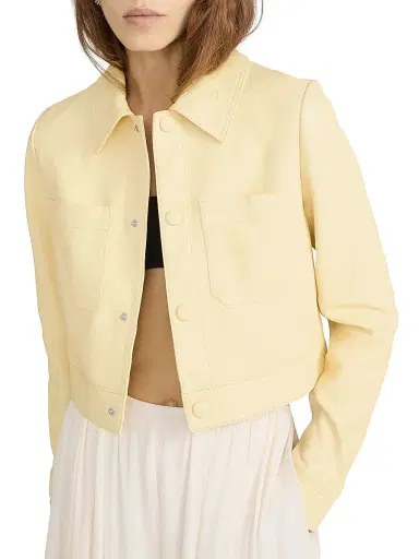 Frame Women's The Small Leather Jacket | Thumbnail 4 Frame Women's The Small Leather Jacket | Thumbnail 4