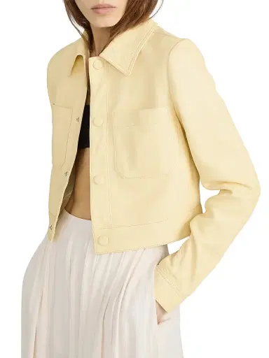 Frame Women's The Small Leather Jacket | Thumbnail 5 Frame Women's The Small Leather Jacket | Thumbnail 5