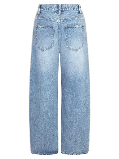Frame Women's The Crochet Bow Crop Jeans - Aura | Thumbnail 2