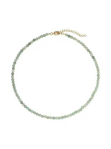 Jennifer Behr Women's Ersa 18K-Gold-Plated & Aventurine Beaded Necklace - Light Pastel Green | Thumbnail 1 Jennifer Behr Women's Ersa 18K-Gold-Plated & Aventurine Beaded Necklace - Light Pastel Green | Thumbnail 1