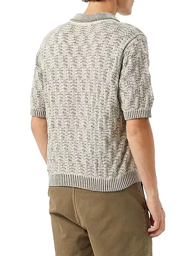 Corridor Men's Textured Polo Sweater | Thumbnail 3 Corridor Men's Textured Polo Sweater | Thumbnail 3