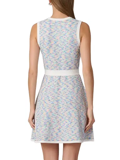 Shoshanna Women's Coco Tweed Minidress - Candy Multi Optic - Size XL | Thumbnail 3 Shoshanna Women's Coco Tweed Minidress - Candy Multi Optic - Size XL | Thumbnail 3