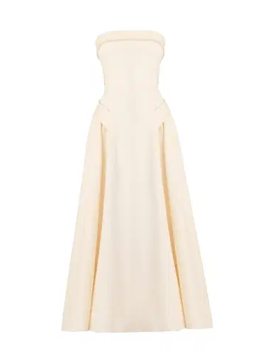 Shoshanna Women's Remington Strapless Cocktail Dress - Ivory - Size 12 | Thumbnail 1