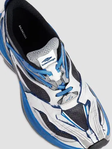 Balenciaga Men's Jet Sneakers - White Blue Black - Size 13 | Thumbnail 5