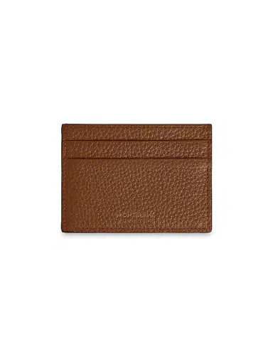 Montblanc Men's Grain Leather Card Holder - Brown | Thumbnail 1 Montblanc Men's Grain Leather Card Holder - Brown | Thumbnail 1