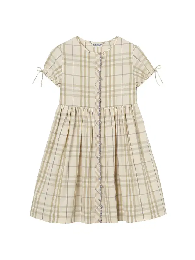 Burberry Baby Girl's, Little Girl's & Girl's Embroidered Check Dress - Sesame Beige 6 Months