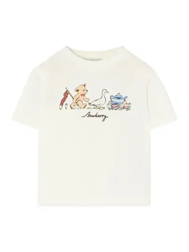 Burberry Baby's, Little Kid's & Kid's Tea Party Graphic T-Shirt - Chalk White - Size 6 Months | Thumbnail 1