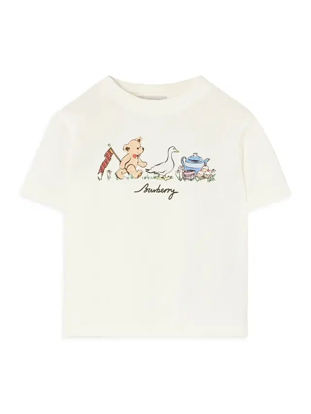 Burberry Baby's, Little Kid's & Kid's Tea Party Graphic T-Shirt - Chalk White 6 Months