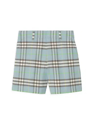 Burberry Baby Boy's, Little Boy's & Boy's Check Flat Front Shorts - Misty Blue - Size 3 | Thumbnail 1 Burberry Baby Boy's, Little Boy's & Boy's Check Flat Front Shorts - Misty Blue - Size 3 | Thumbnail 1