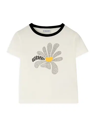 Burberry Little Girl's & Girl's Embellished Daisy Logo T-Shirt | Thumbnail 1 Burberry Little Girl's & Girl's Embellished Daisy Logo T-Shirt | Thumbnail 1