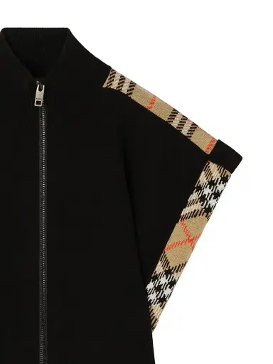 Burberry Girl's Wool-Blend Zip Cape | Thumbnail 3 Burberry Girl's Wool-Blend Zip Cape | Thumbnail 3