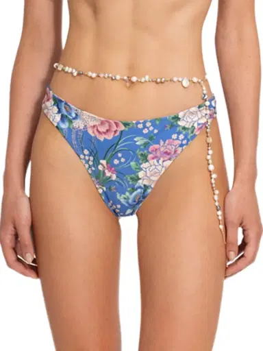 Agua Bendita Women's Radical Sunrise Ilu Reversible Floral Bikini Bottom - Size Medium | Thumbnail 6
