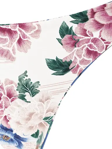 Agua Bendita Women's Radical Sunrise Ilu Reversible Floral Bikini Bottom - Size Medium | Thumbnail 7