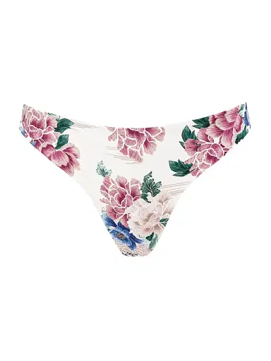 Agua Bendita Women's Radical Sunrise Ilu Reversible Floral Bikini Bottom - Size Medium | Thumbnail 1