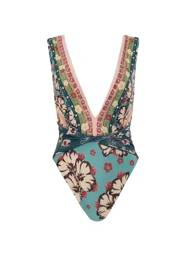 Agua Bendita Women's Radical Sunrise Ellis Plume One-Piece Swimsuit | Thumbnail 1